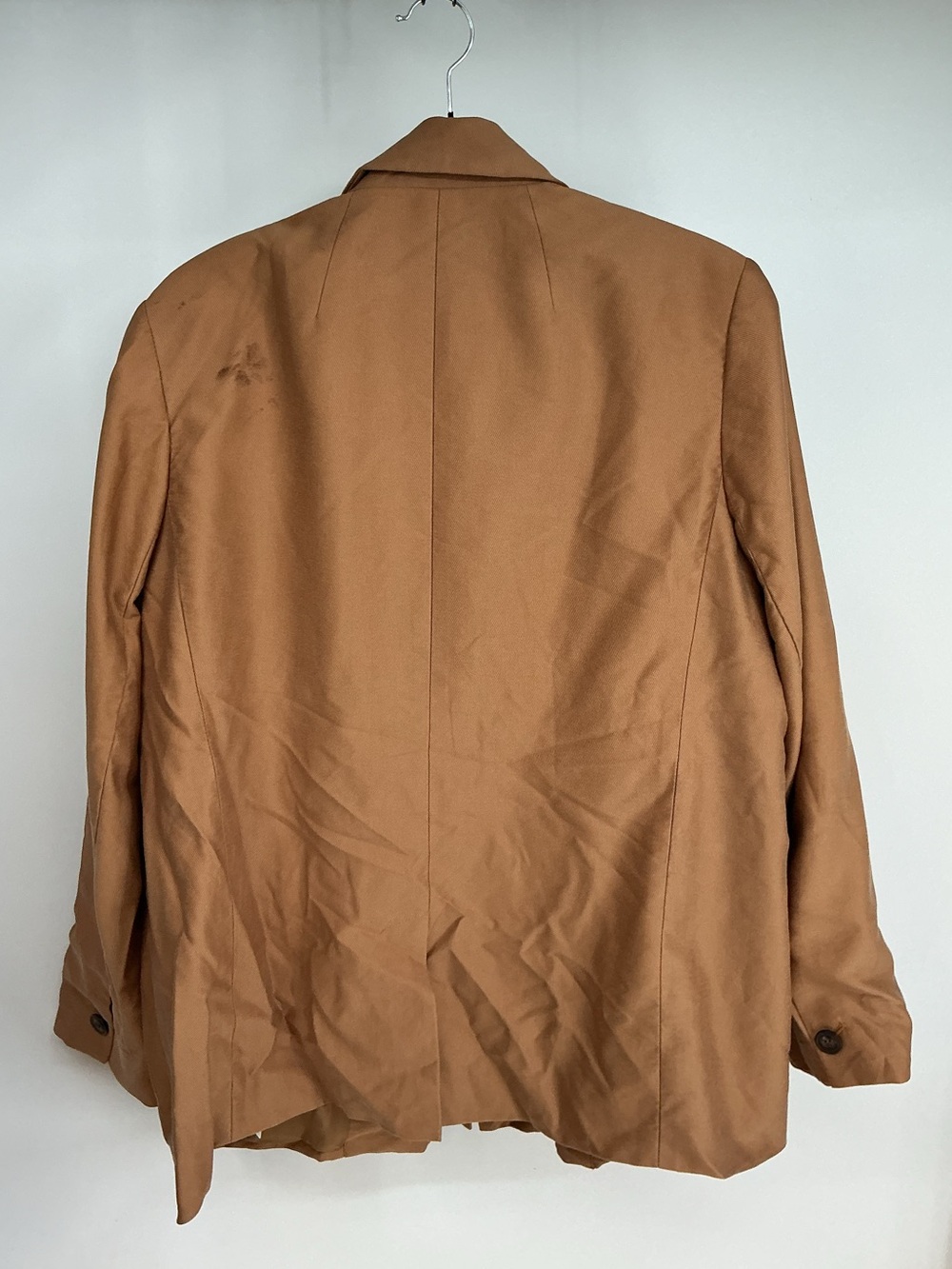 Madewell Caramel Tan Relaxed Double-Button Blazer Size XXL - Picture 5 of 5